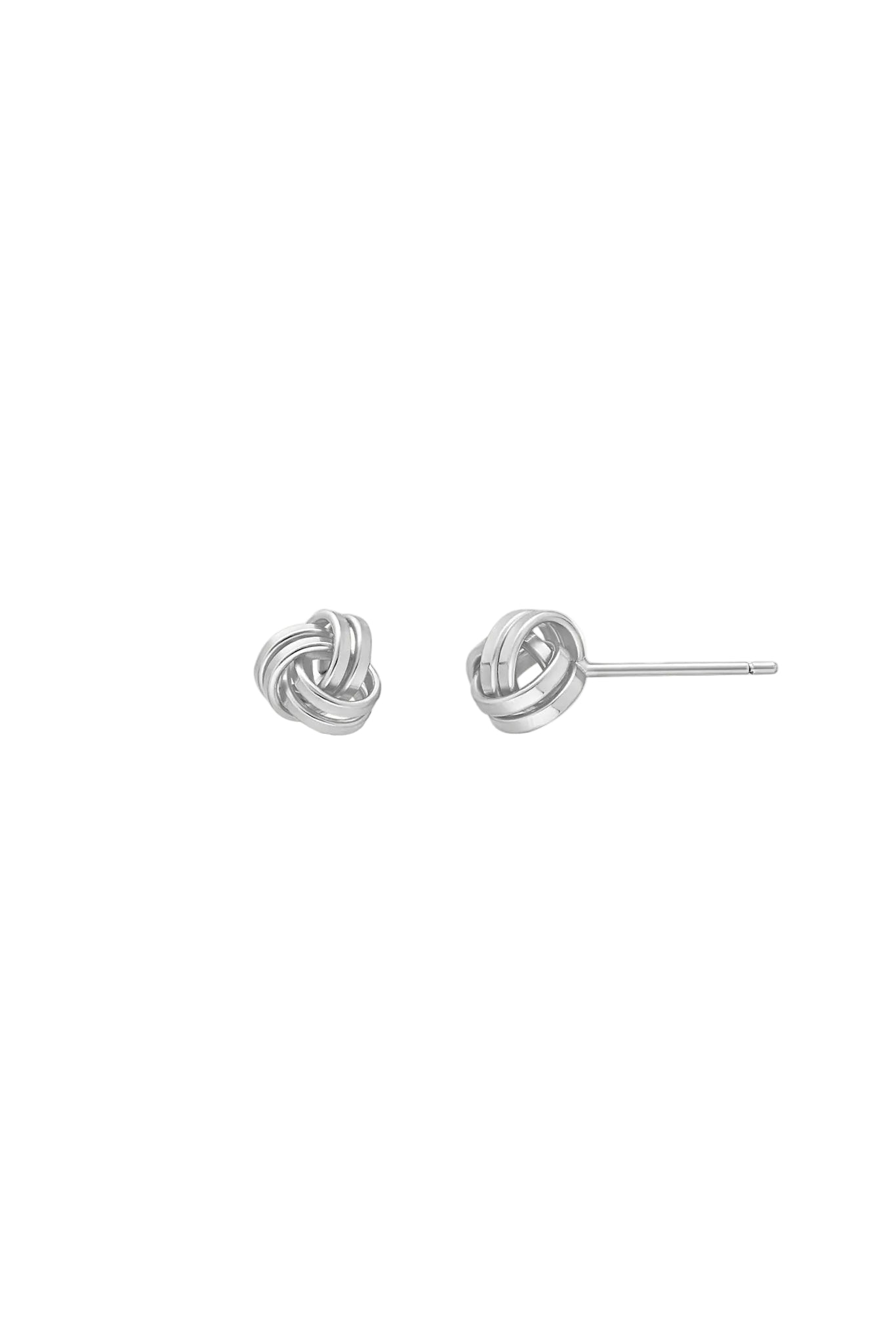 Pair of sterling silver earrings on a white background. Sterling Silver jewelry Canada. Minimalist Jewelry. Everyday jewelry. Woman-owned business.