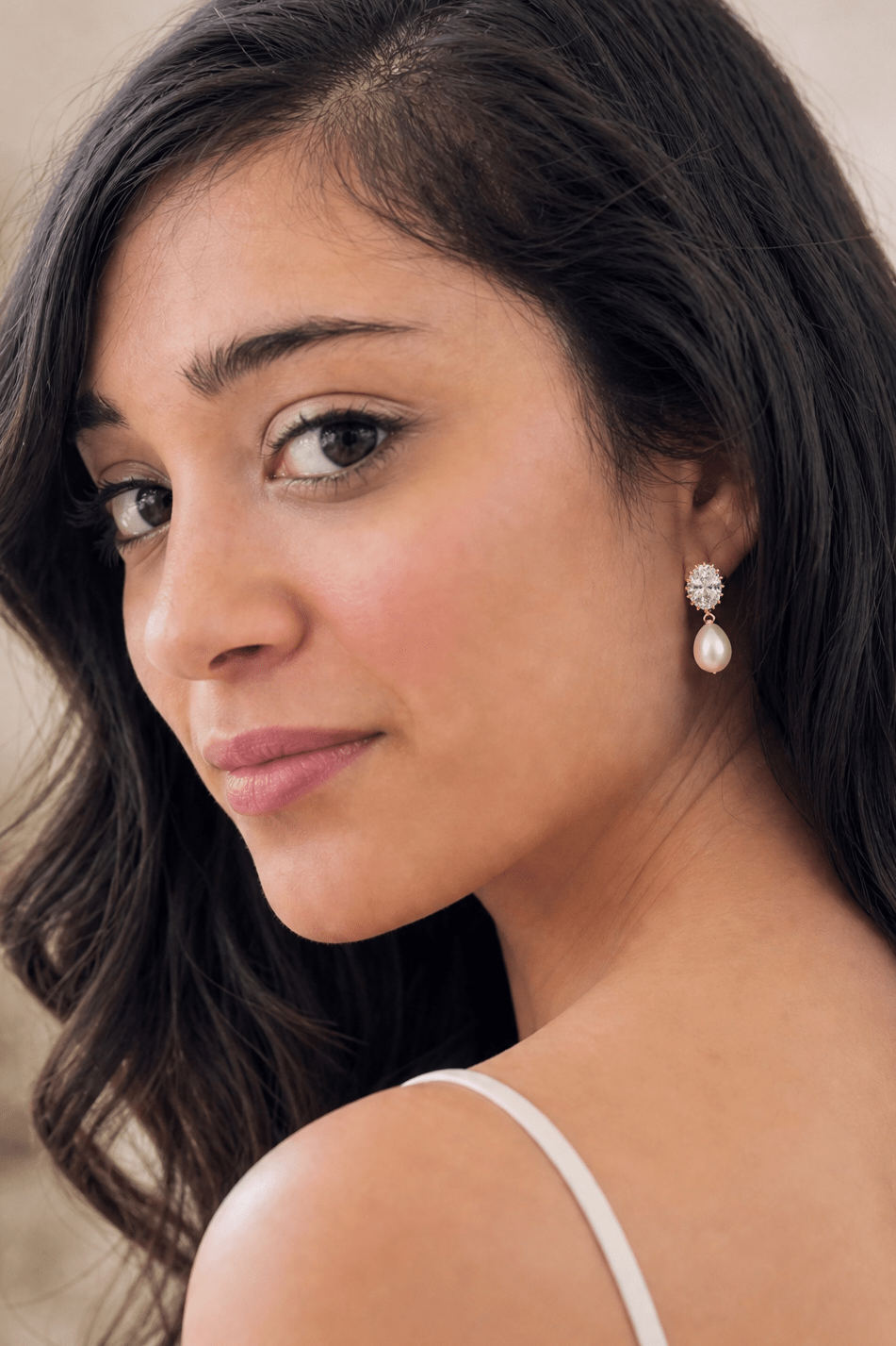Hallie Pearl and Crystal Earrings