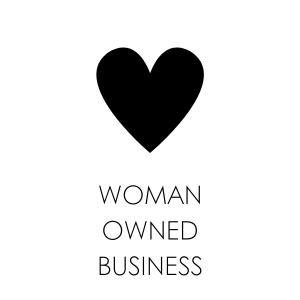 A heart icon for a woman owned business.