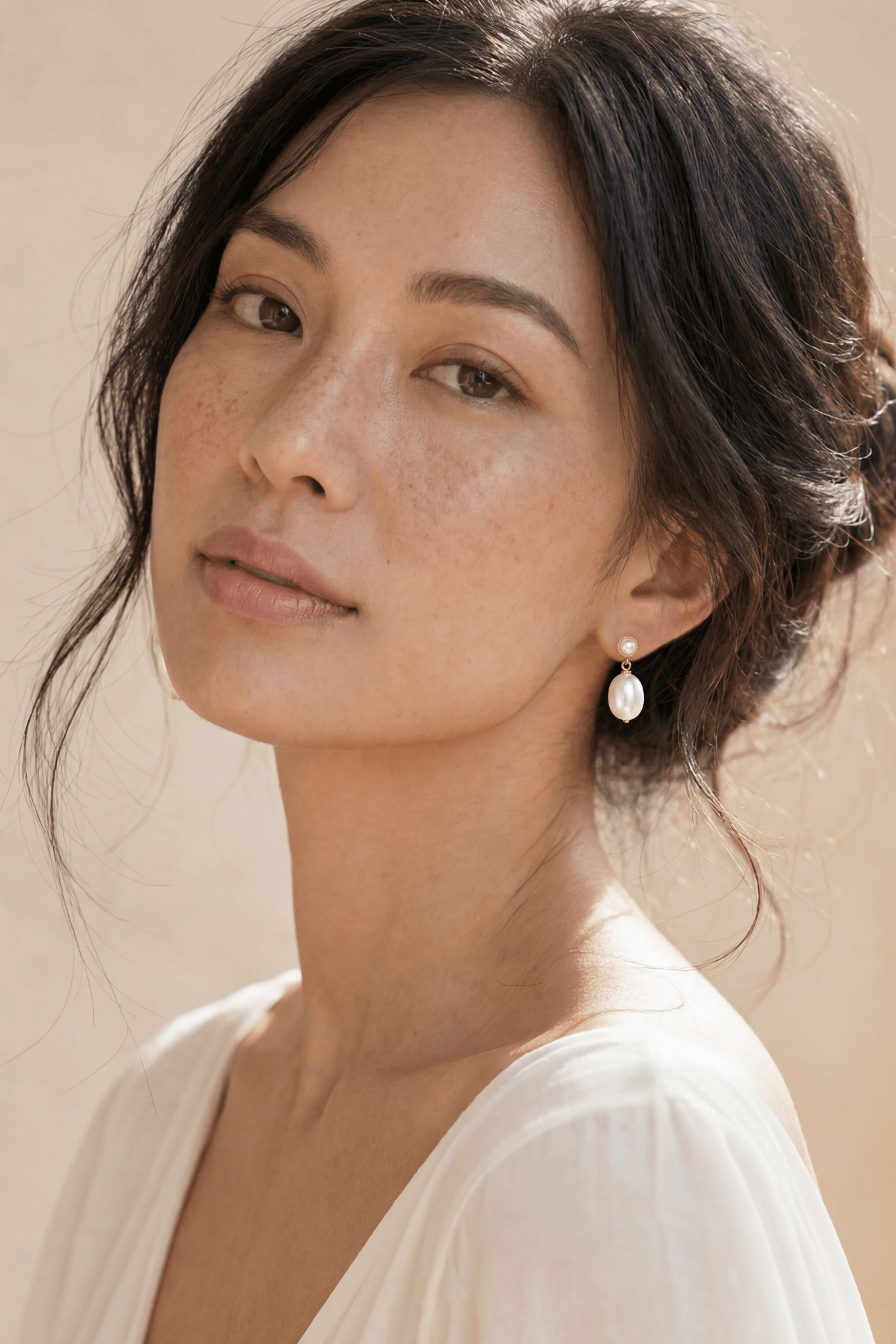 Aurélie Pearl Drop Studs