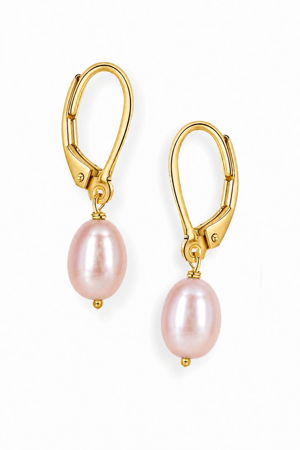 Effortless Pearl Leverback Earrings | BLUSH