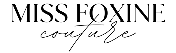 Written logo for Miss Foxine Couture