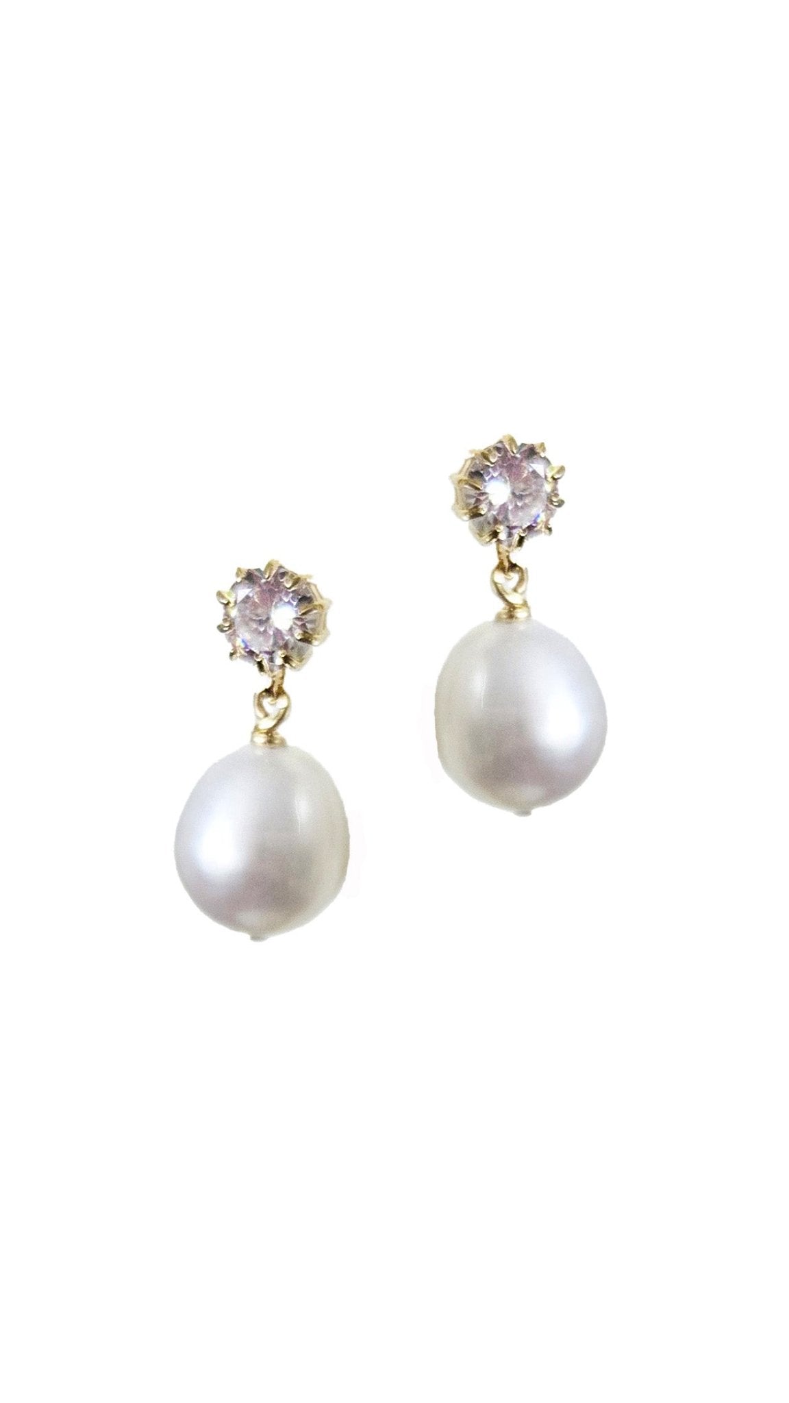 Party Girl Fresh Water Pearl and Crystal Earrings