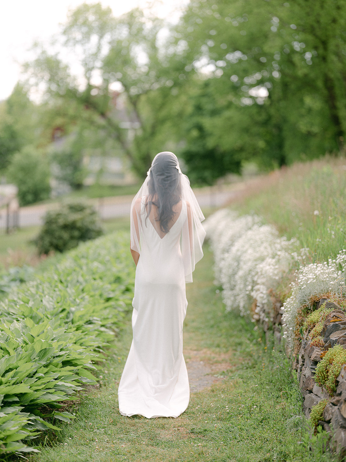 Desert Rose Juliet Cap Bridal Veil-6