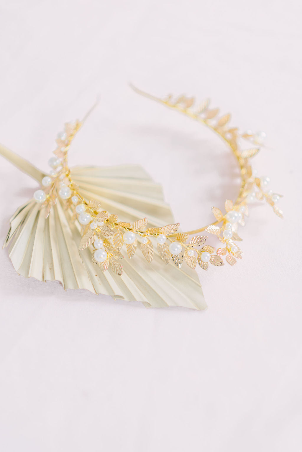 Artemis Leaf and Pearl Crown-9