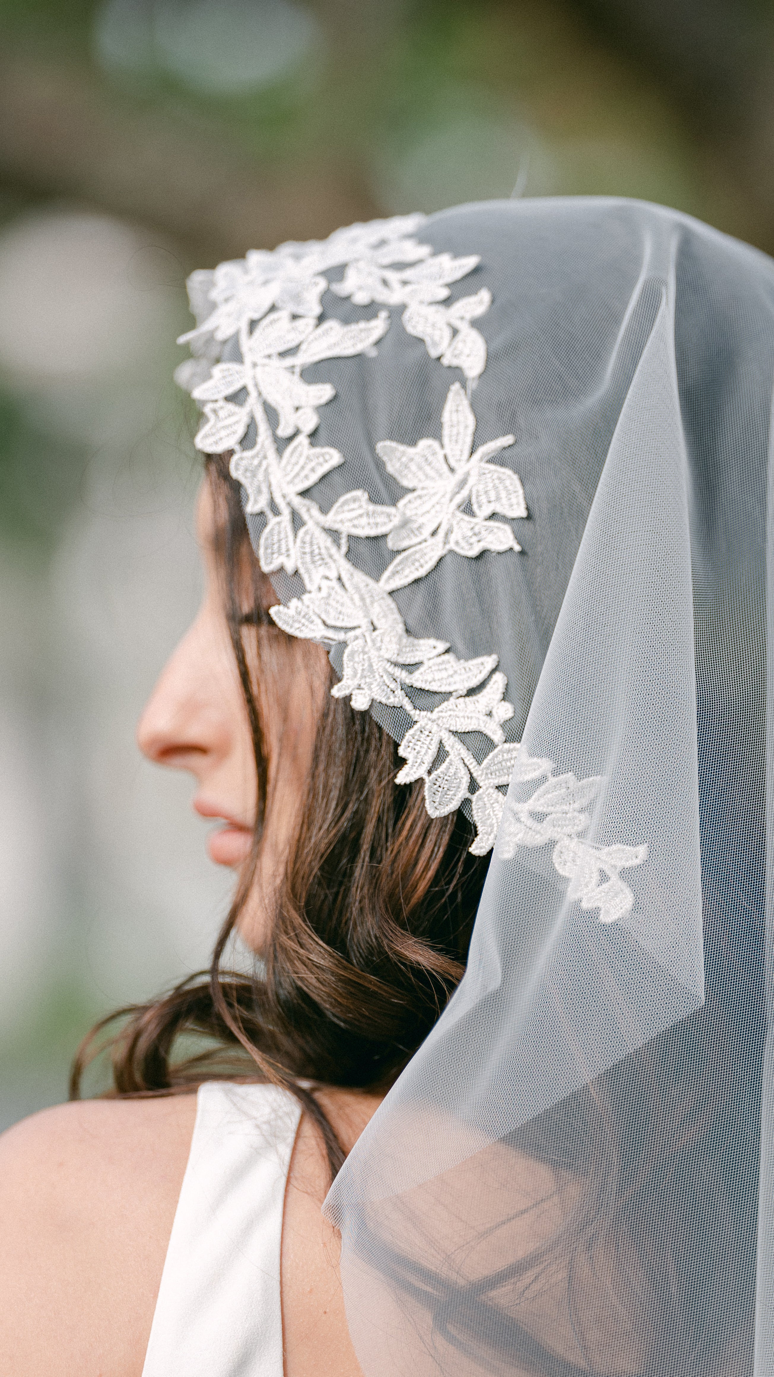Fable Mantilla Wedding Veil-0