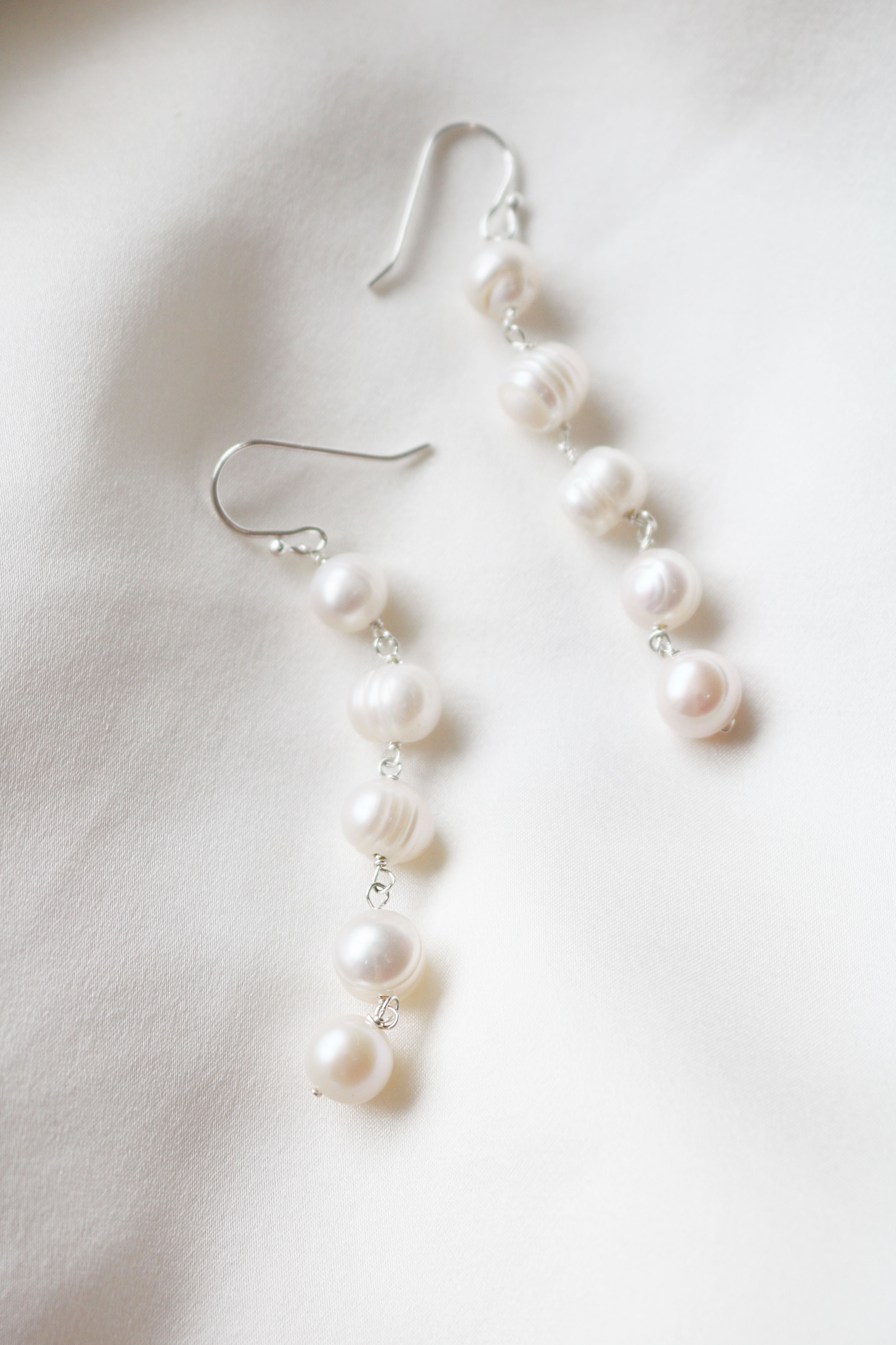 Maisie Long Statement Fresh Water Pearl Earrings-11