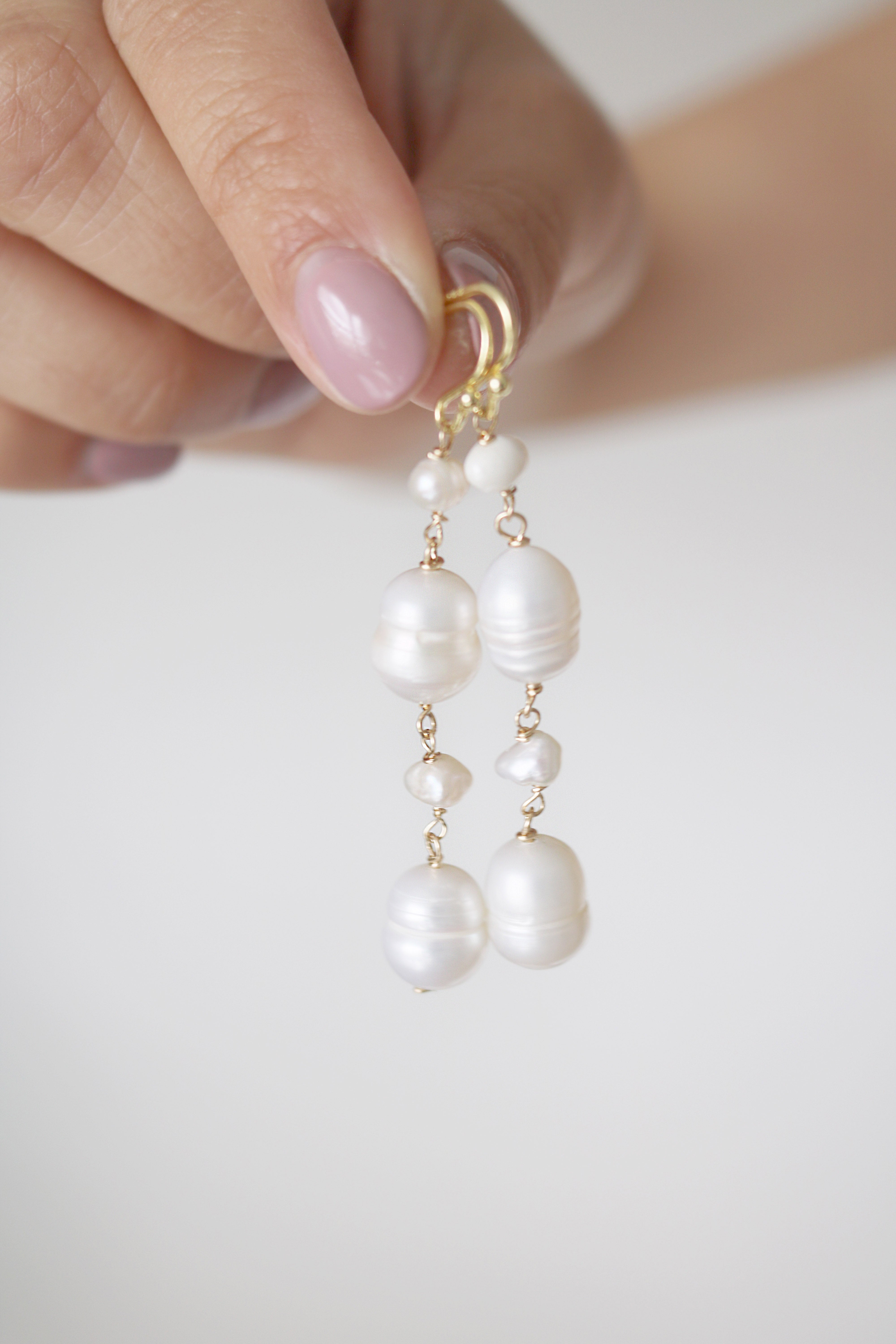 Frida Fresh Water Pearl Earrings-4