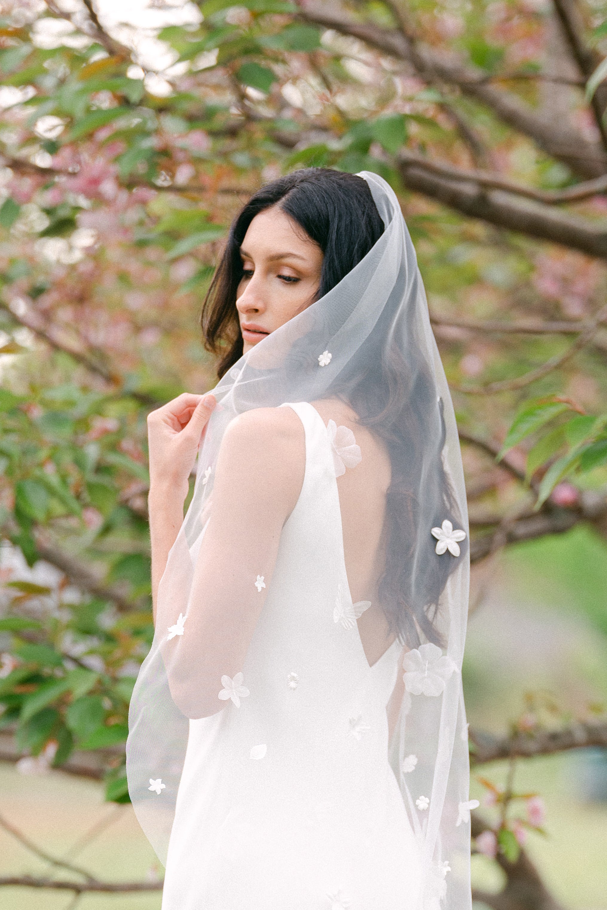 Fairlie Floral Wedding Veil-7