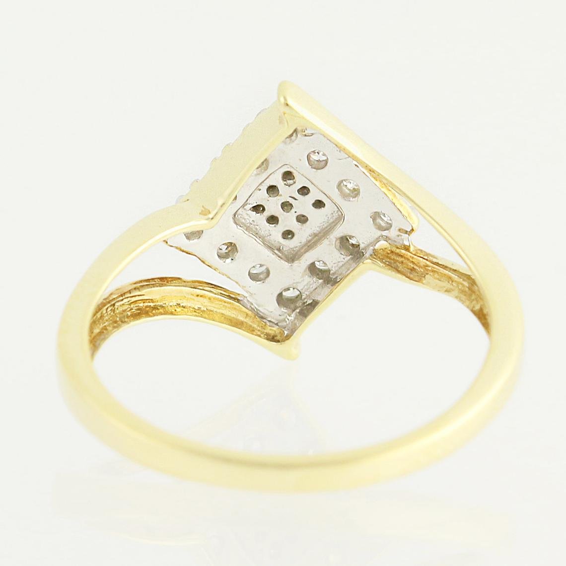 Novah Vintage Diamond Ring in 10k Yellow & White Gold c.1940's-10