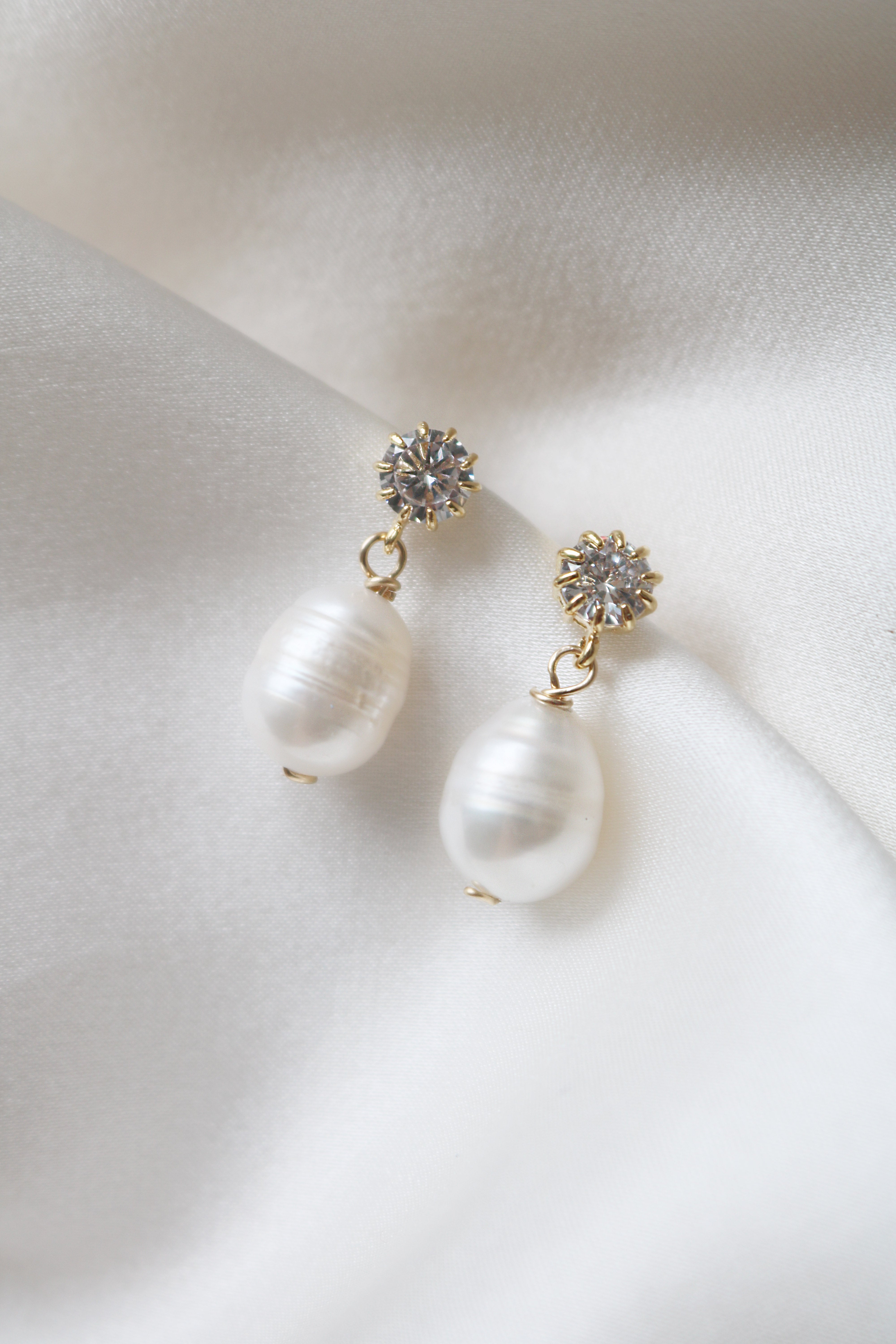 Party Girl Fresh Water Pearl and Crystal Earrings-0