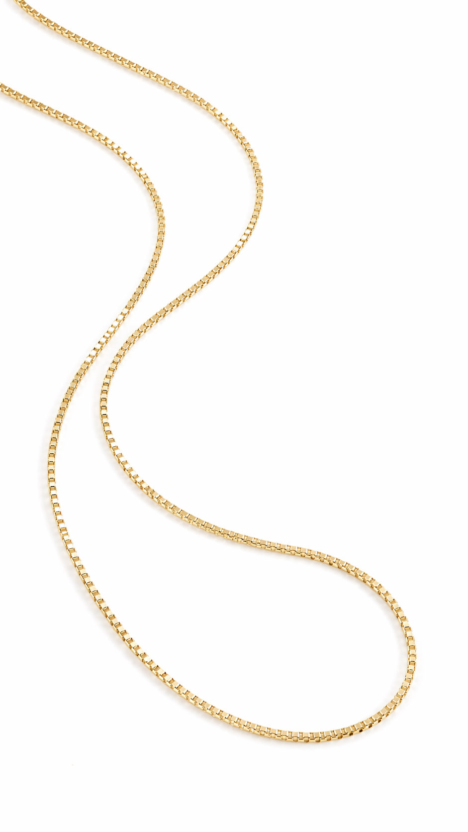 The Everyday 14k gold filled box chain for stacking necklaces. Gold-filled jewelry Canada. Canadian jewelry brands.